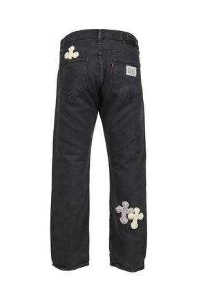 3D CROSS BLACK DENIM / BLK