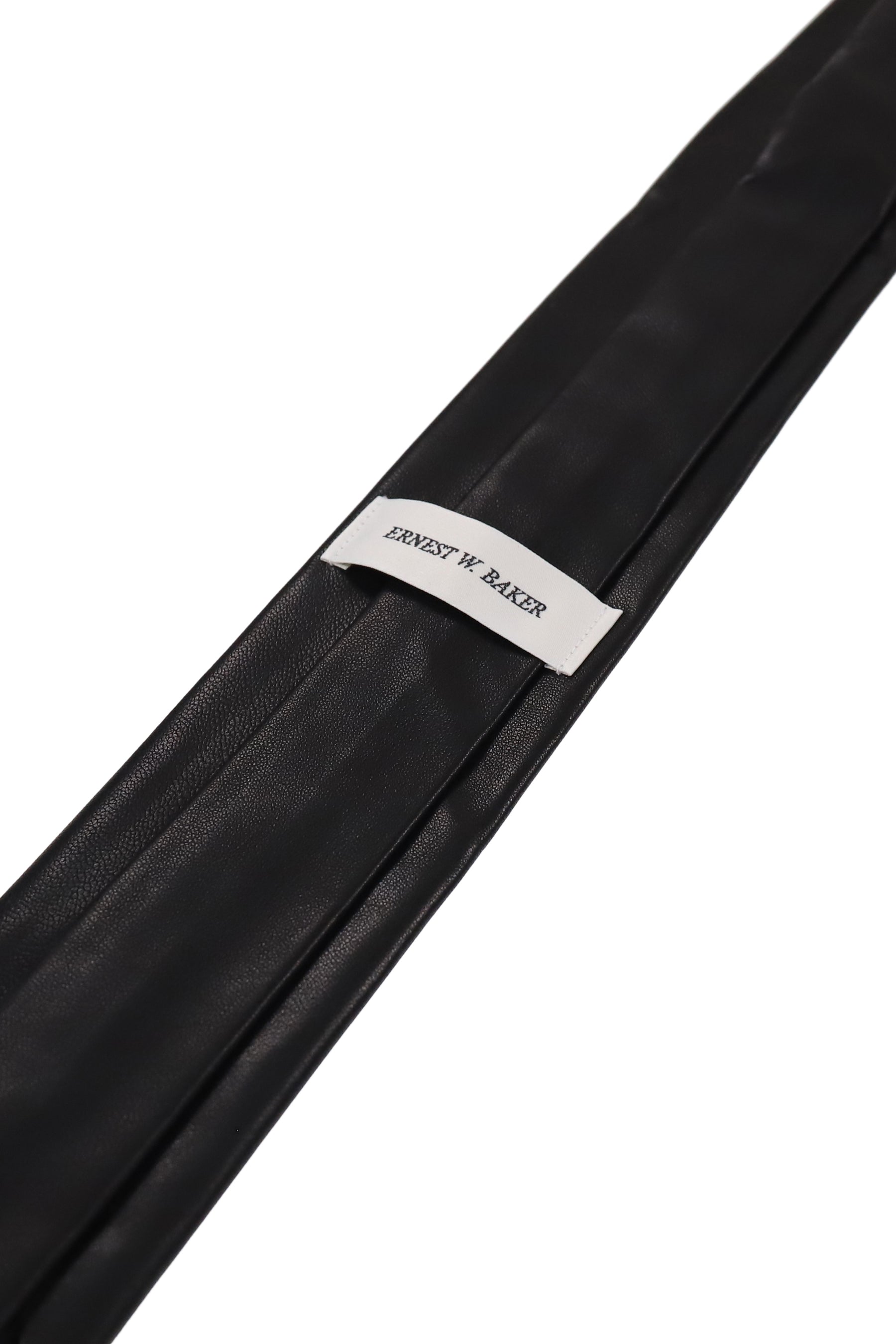 LEATHER CLASSIC TIE / BLK LEATHER