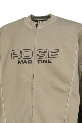 ZIP UP CREW / GRN SAGE WASHED GRN,SAGE WASHED GRY