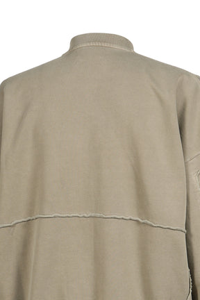 ZIP UP CREW / GRN SAGE WASHED GRN,SAGE WASHED GRY