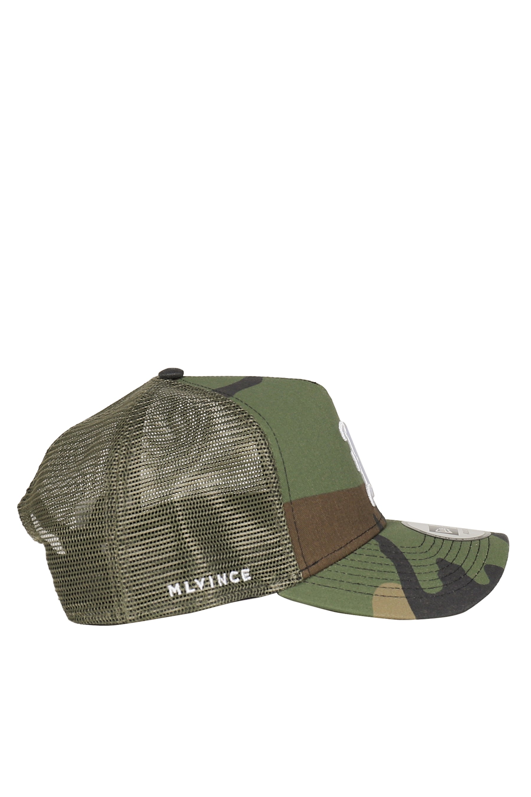 NEWERA 9FORTY AUTHENTIC LOGO TRUCKER CAP / CAMO/WHT