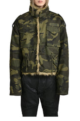 FUR MILITARY FIELD JACKET / CAMO