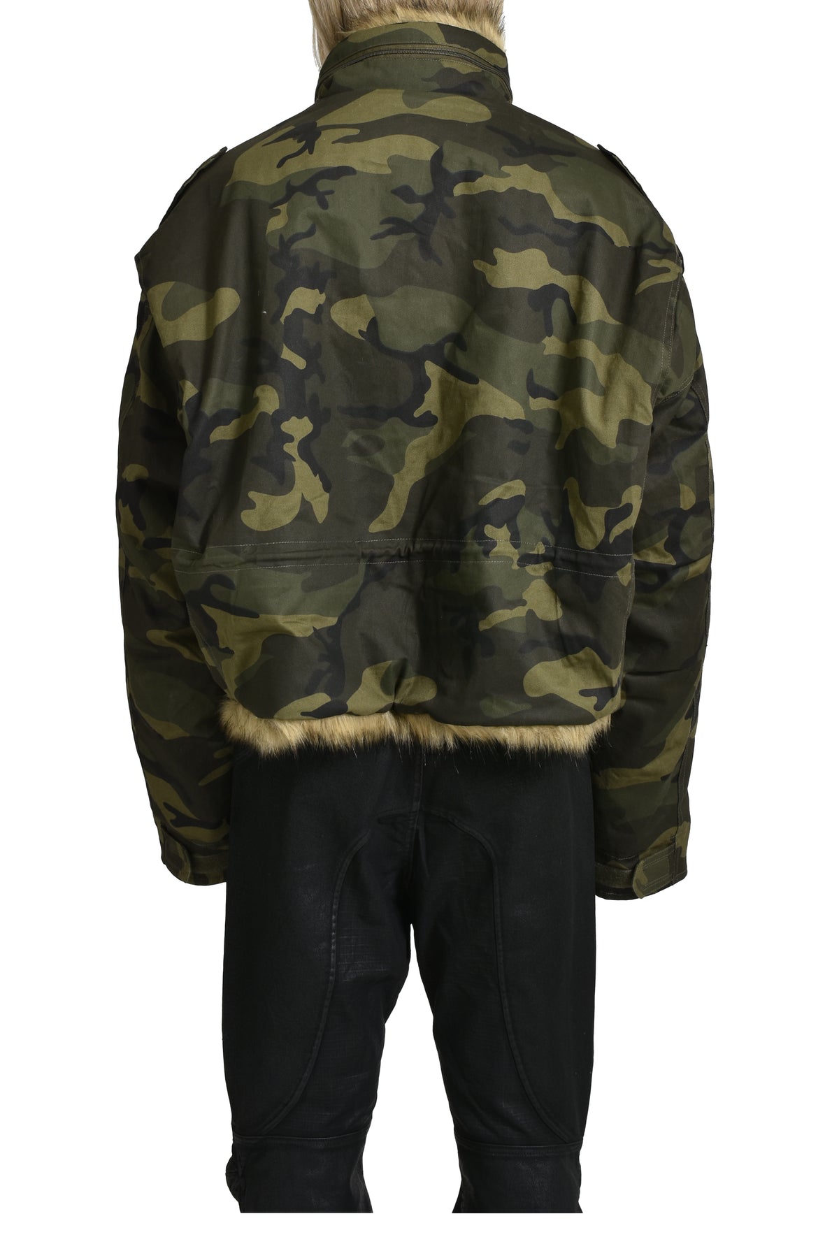 FUR MILITARY FIELD JACKET / CAMO