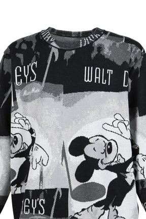 DISNEY VP / PC KNIT COLLECTION CREWNECK / MICKEY MOUSE / BLK