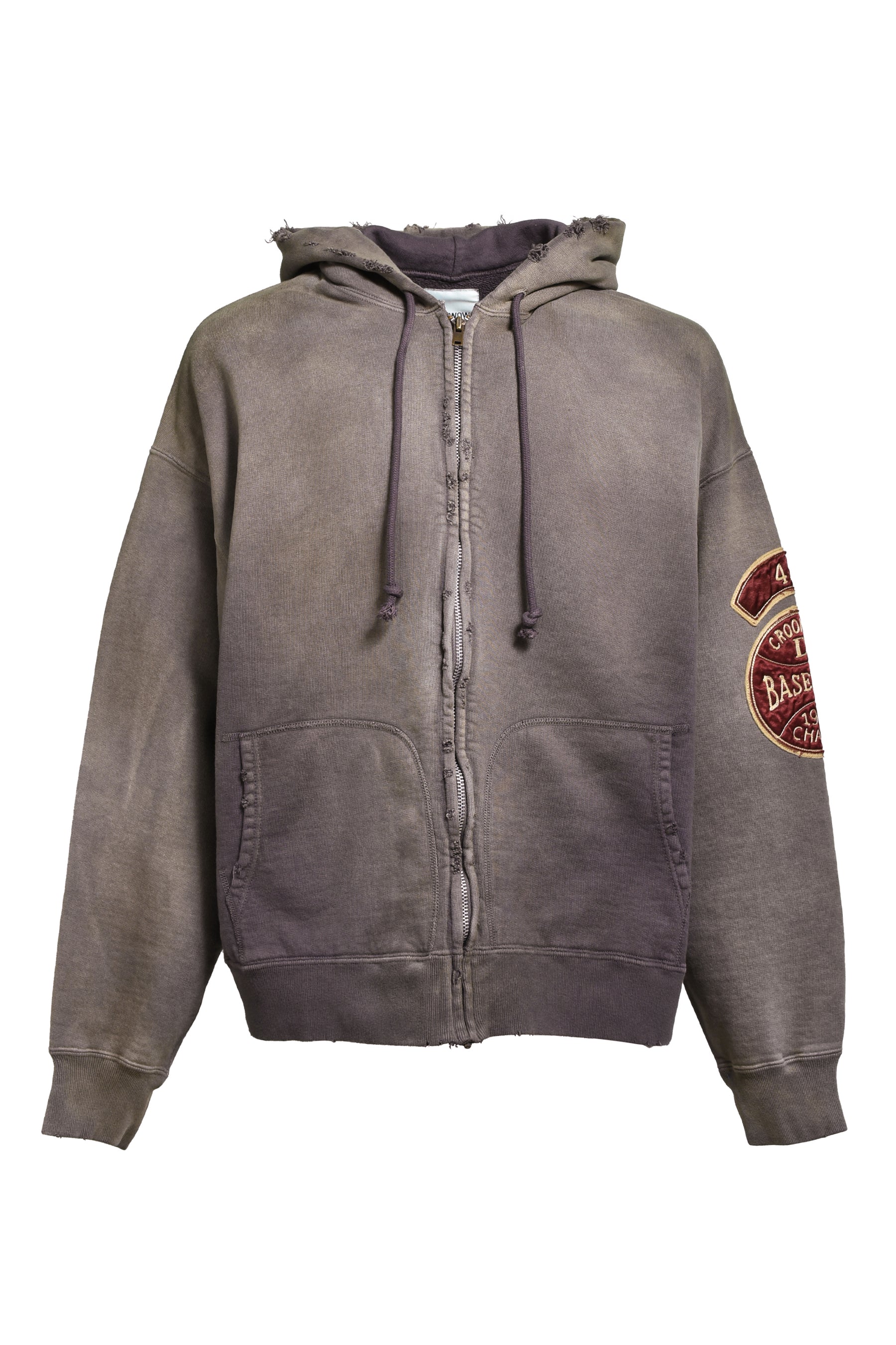 BASEBALL CHAMPION ZIP HOODIE AGED / AGED BRW