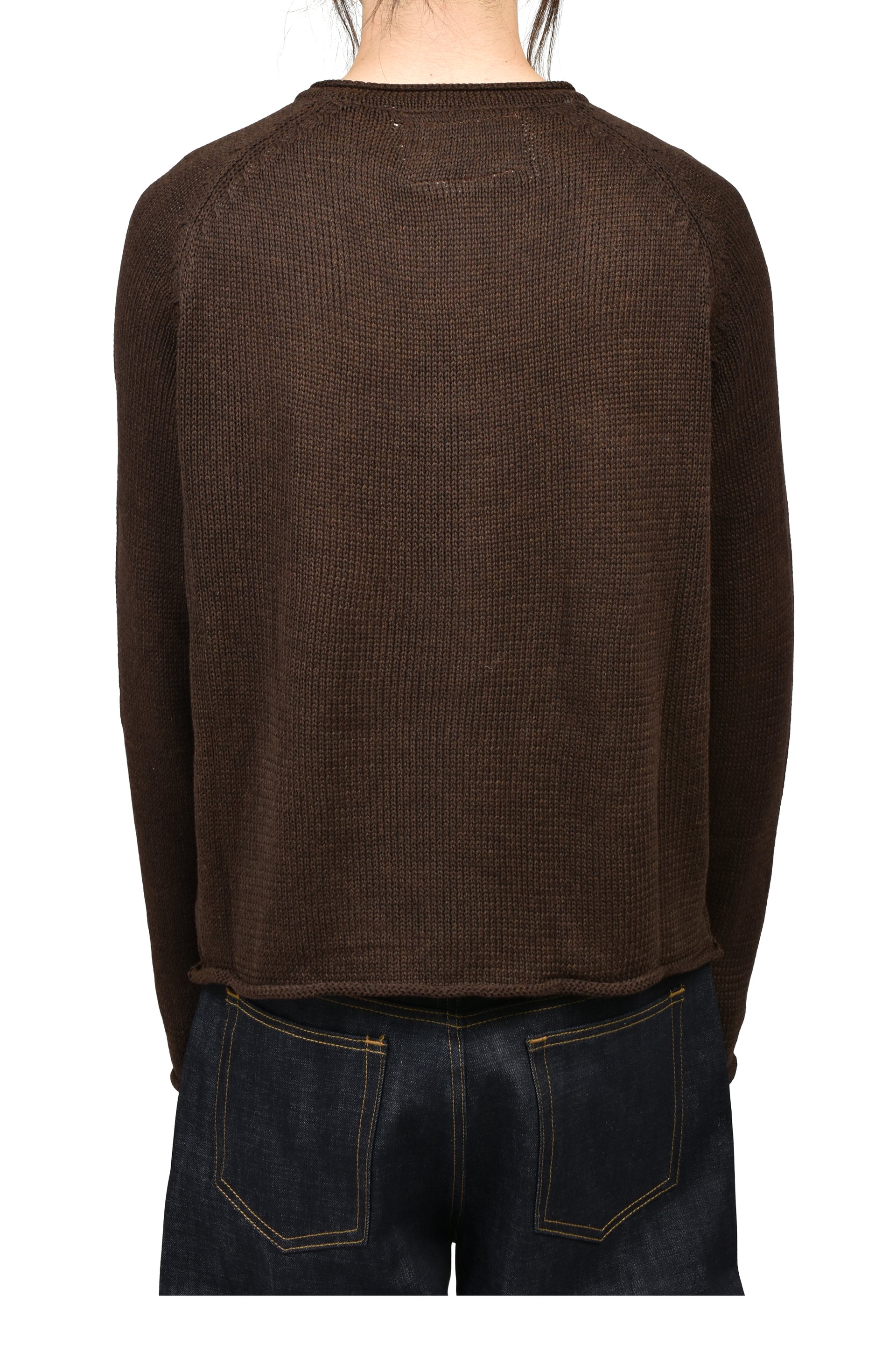 BUTTON COTTON USED SHIRT BROWN / BRW