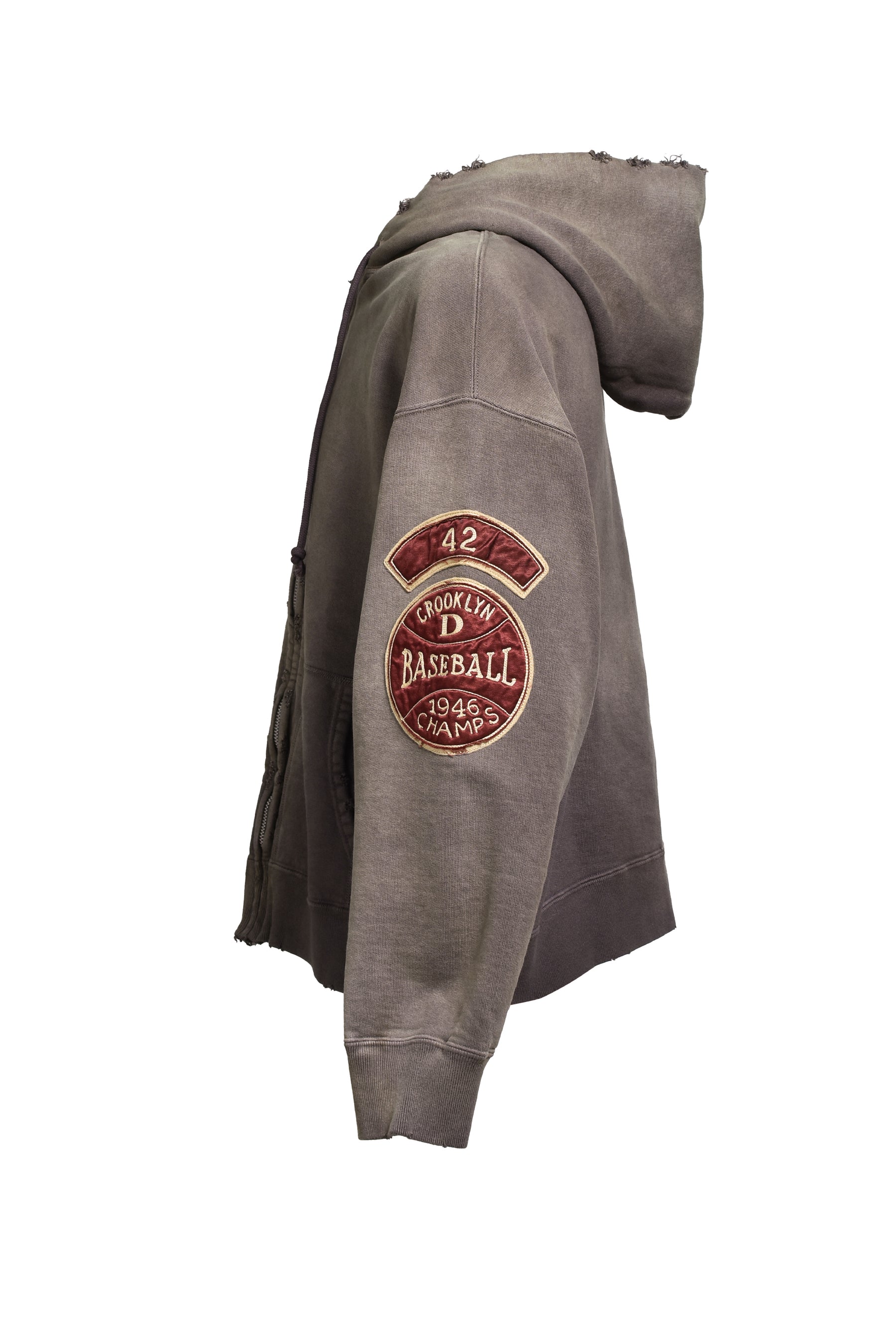 BASEBALL CHAMPION ZIP HOODIE AGED / AGED BRW