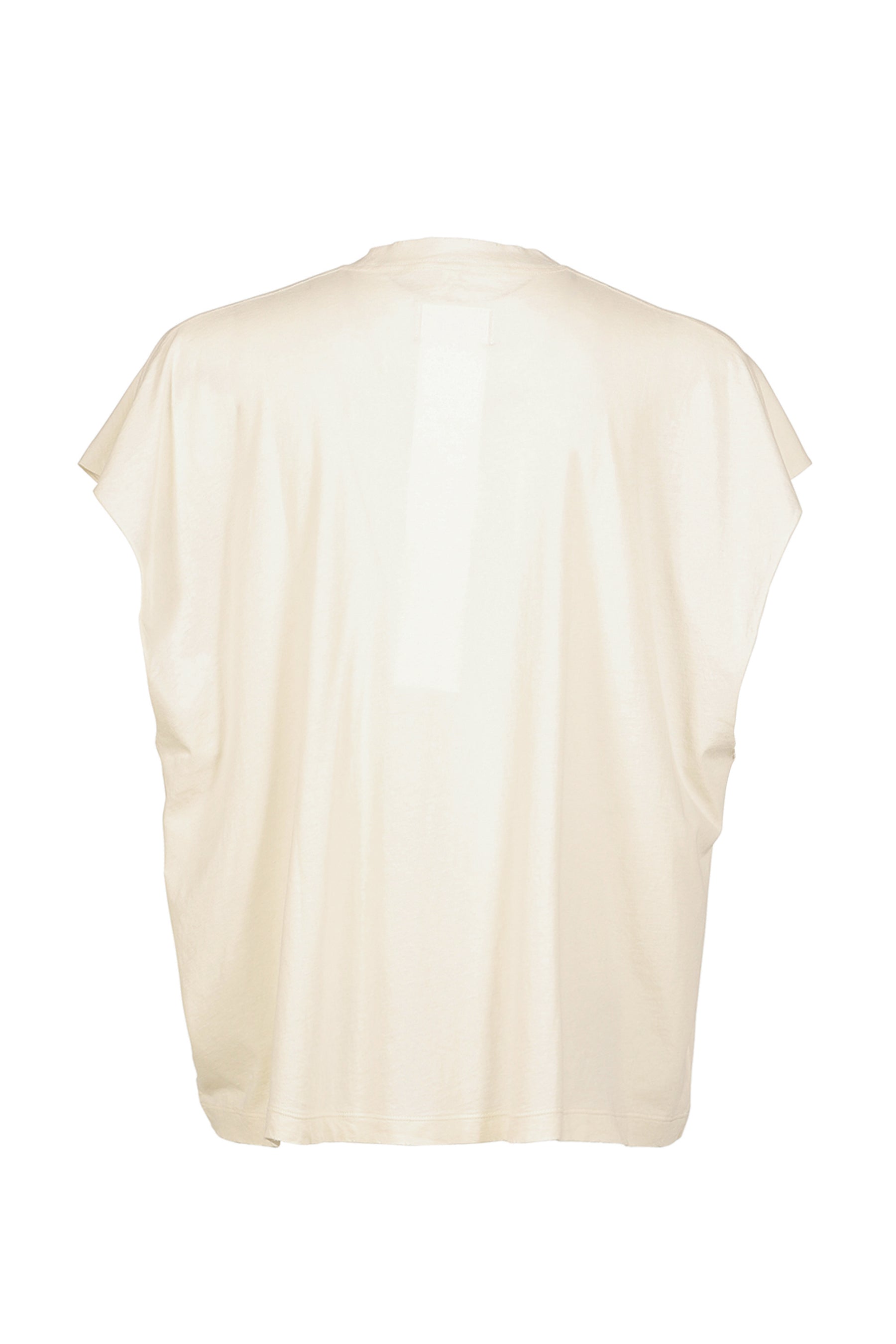 AIR BAND SLEEVELESS T-SHIRT / WHT/RED