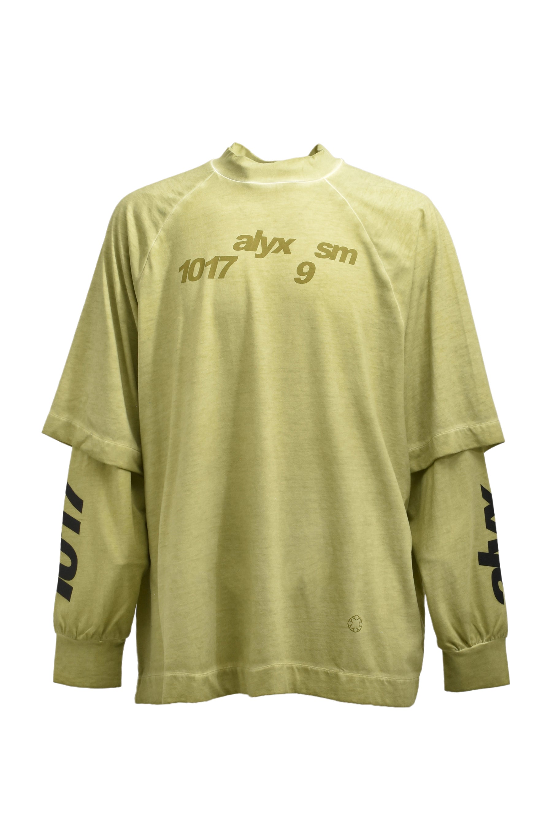 1017 ALYX 9SM アリクス SS24 GRAPHIC DOUBLE SLEEVE TEE / SAGE GRN 