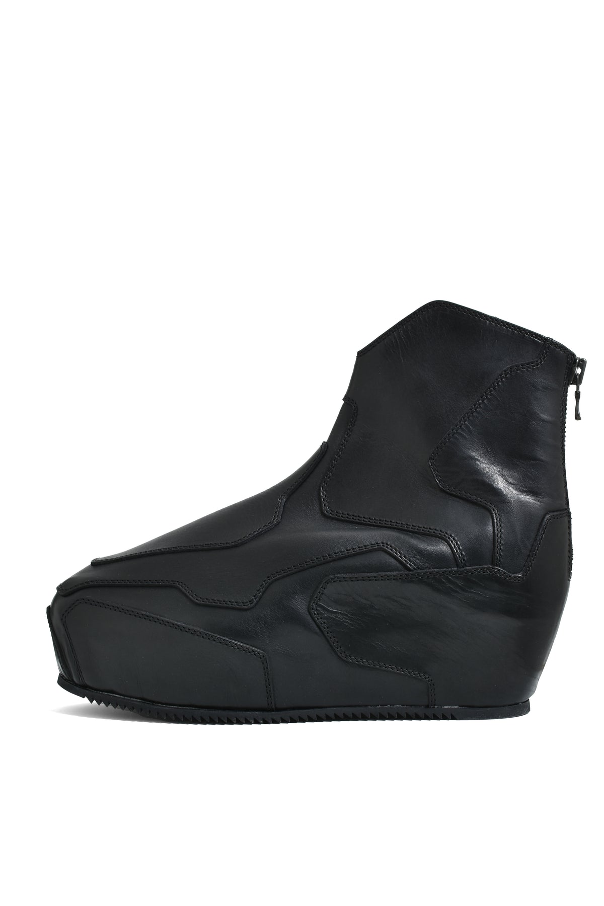 COW SKIN IN-HEEL BOOT / BLK