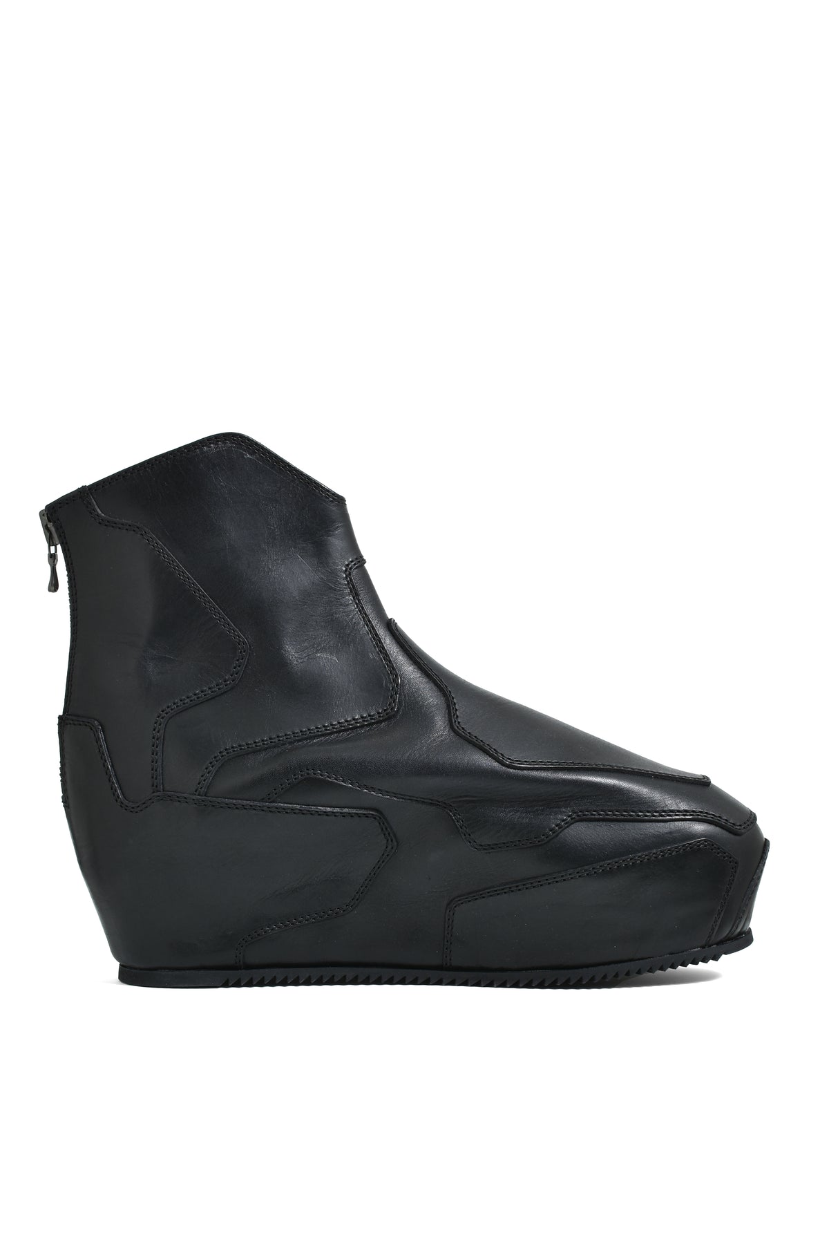 COW SKIN IN-HEEL BOOT / BLK