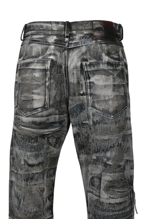 DISTRESSED LEATHER 5 POCKETS (20TH EXCLUSIVE) / RUB OFF IND