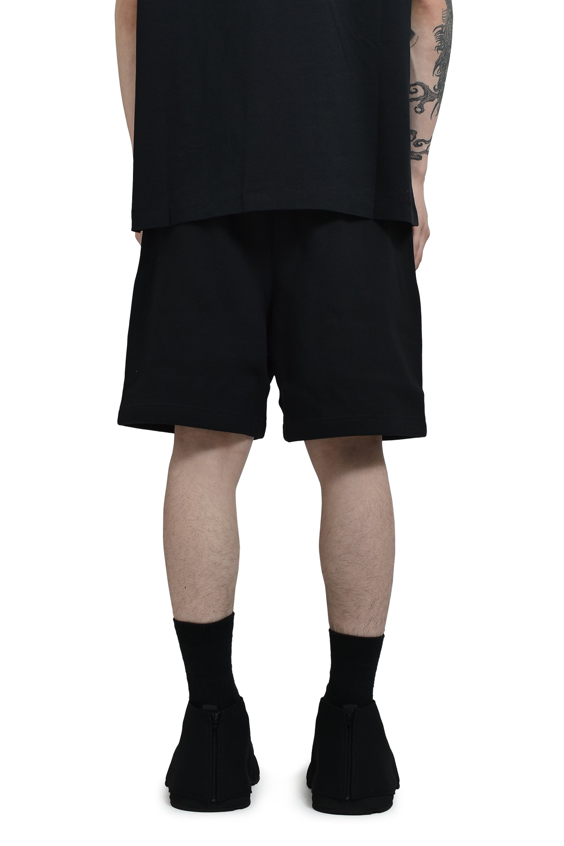 ESSENTIALS SOCCER FLEECE SHORTS / JET BLK