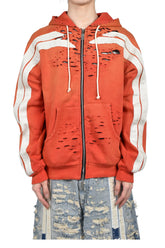 APOCRYPHA PIOUS ZIP HOODIE / ORANGE