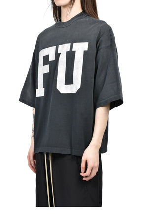 RELAXED "EDUCATE" TEE / BLK