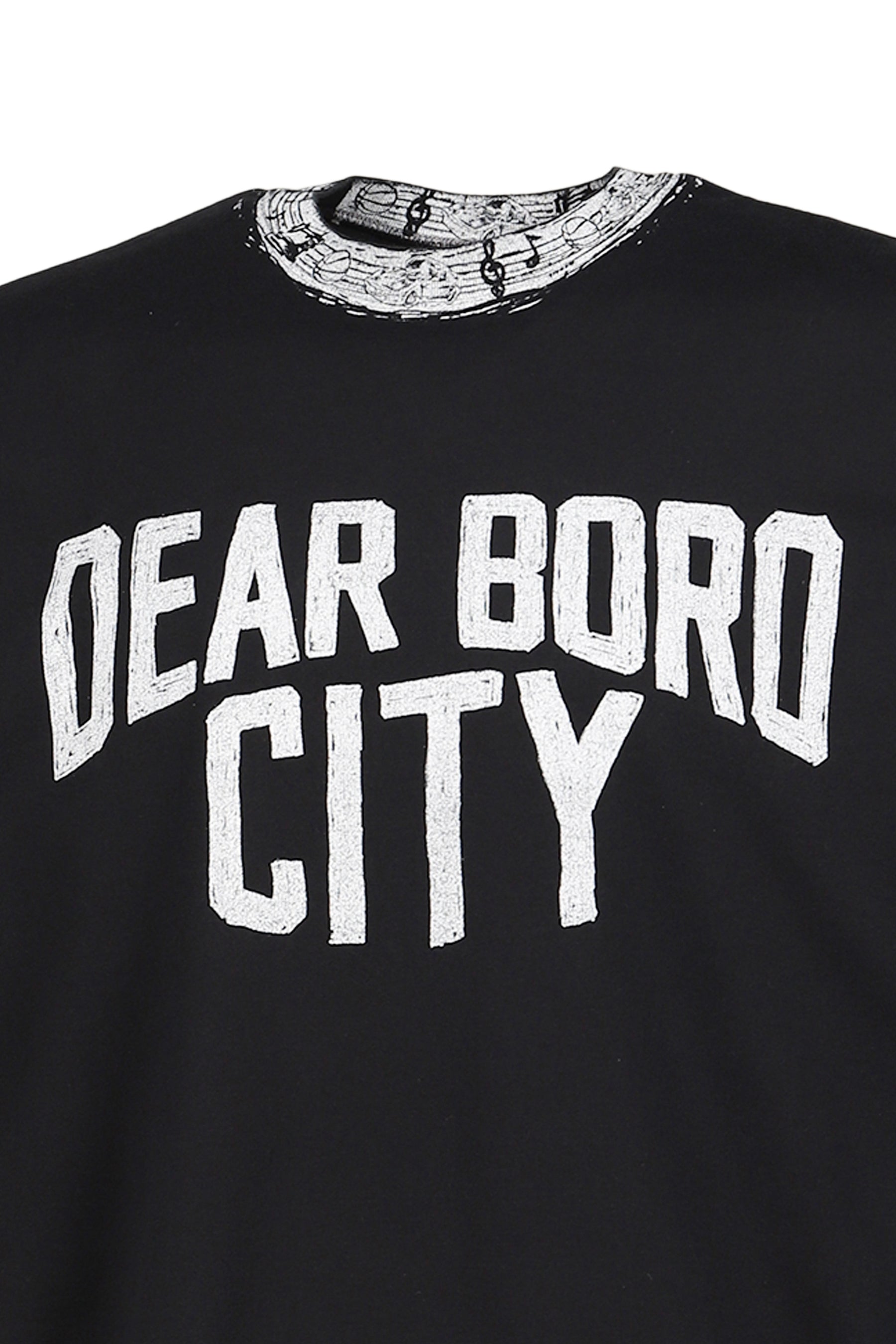 DEAR BORO INDIGO RINGER TEE / BLK