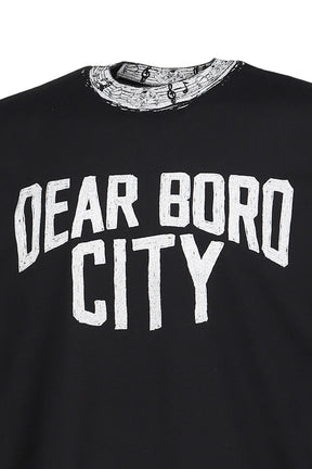 DEAR BORO INDIGO RINGER TEE / BLK
