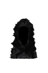 FUR HOOD / BLK