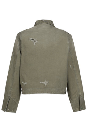 STUDDED WORK JACKET / KHA