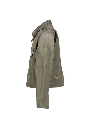 STUDDED WORK JACKET / KHA