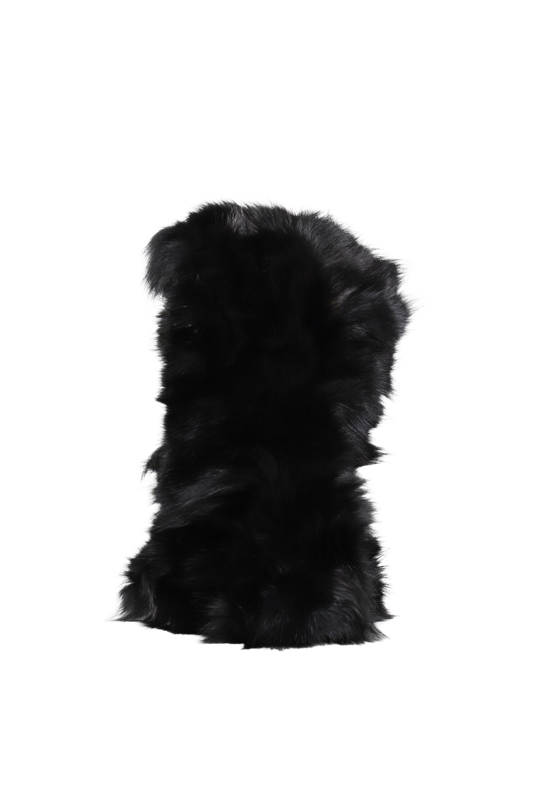 FUR HOOD / BLK