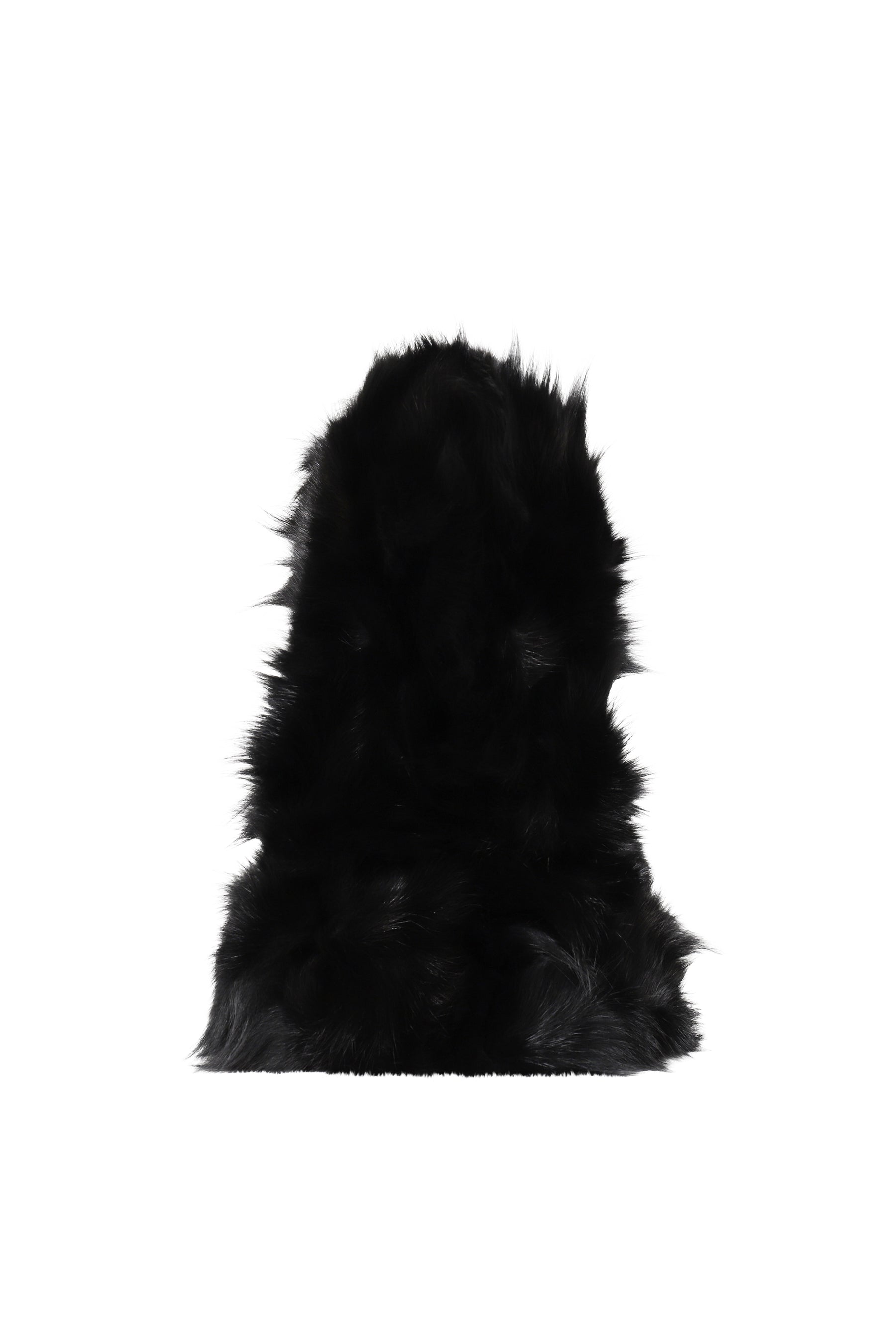 FUR HOOD / BLK