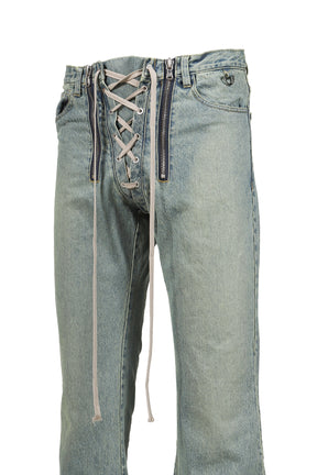 SLIDE DENIM PANTS / LT. IND