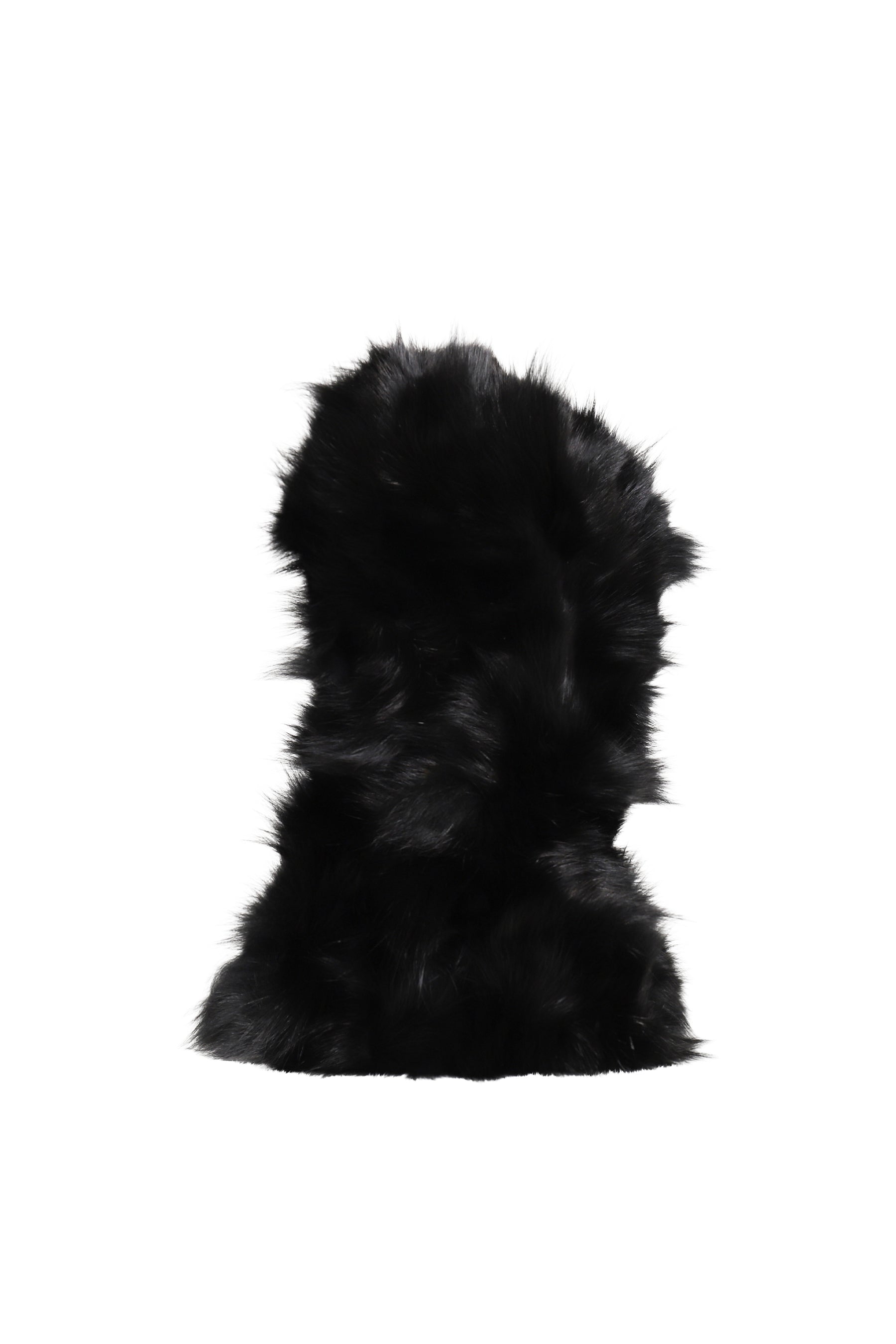 FUR HOOD / BLK