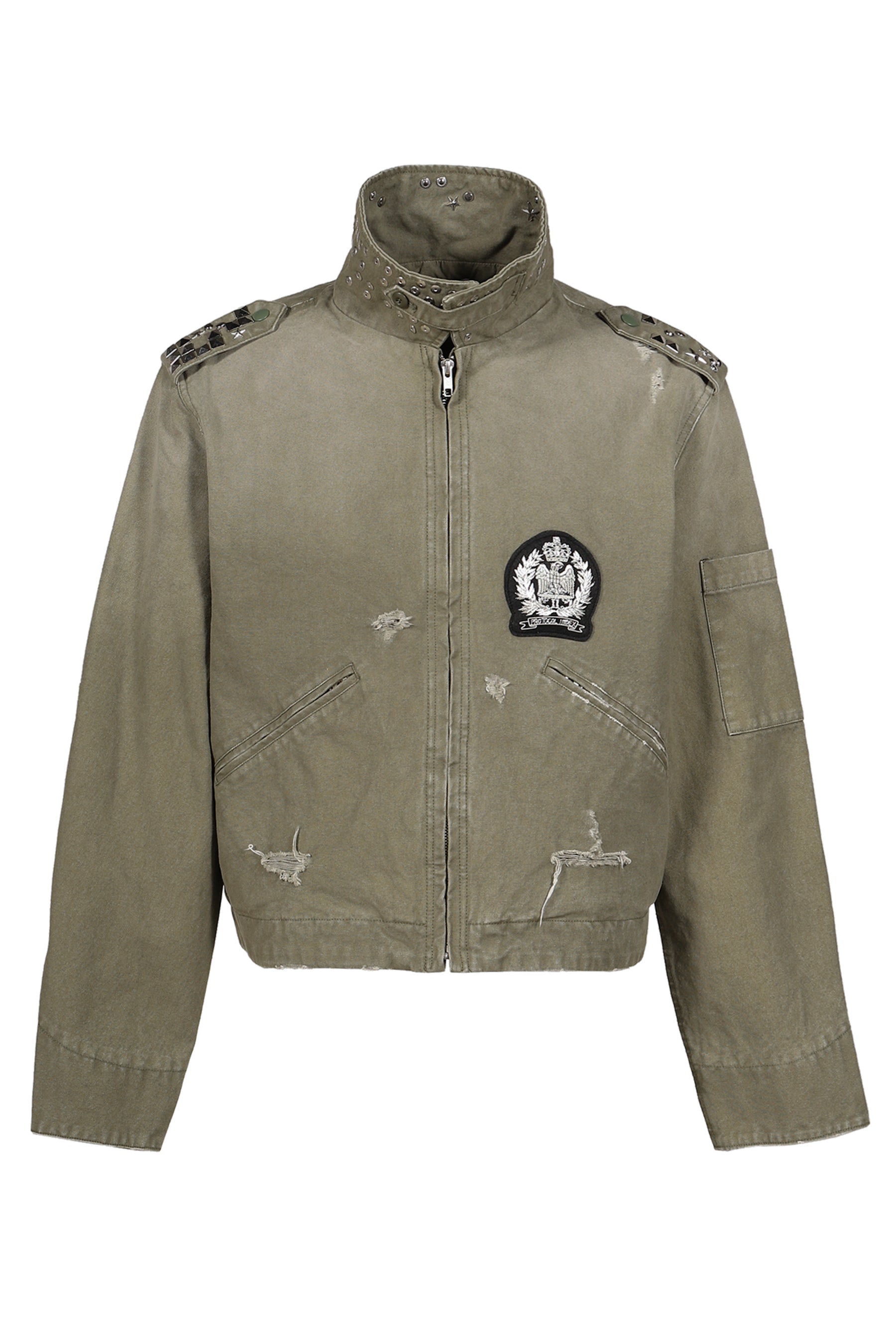STUDDED WORK JACKET / KHA