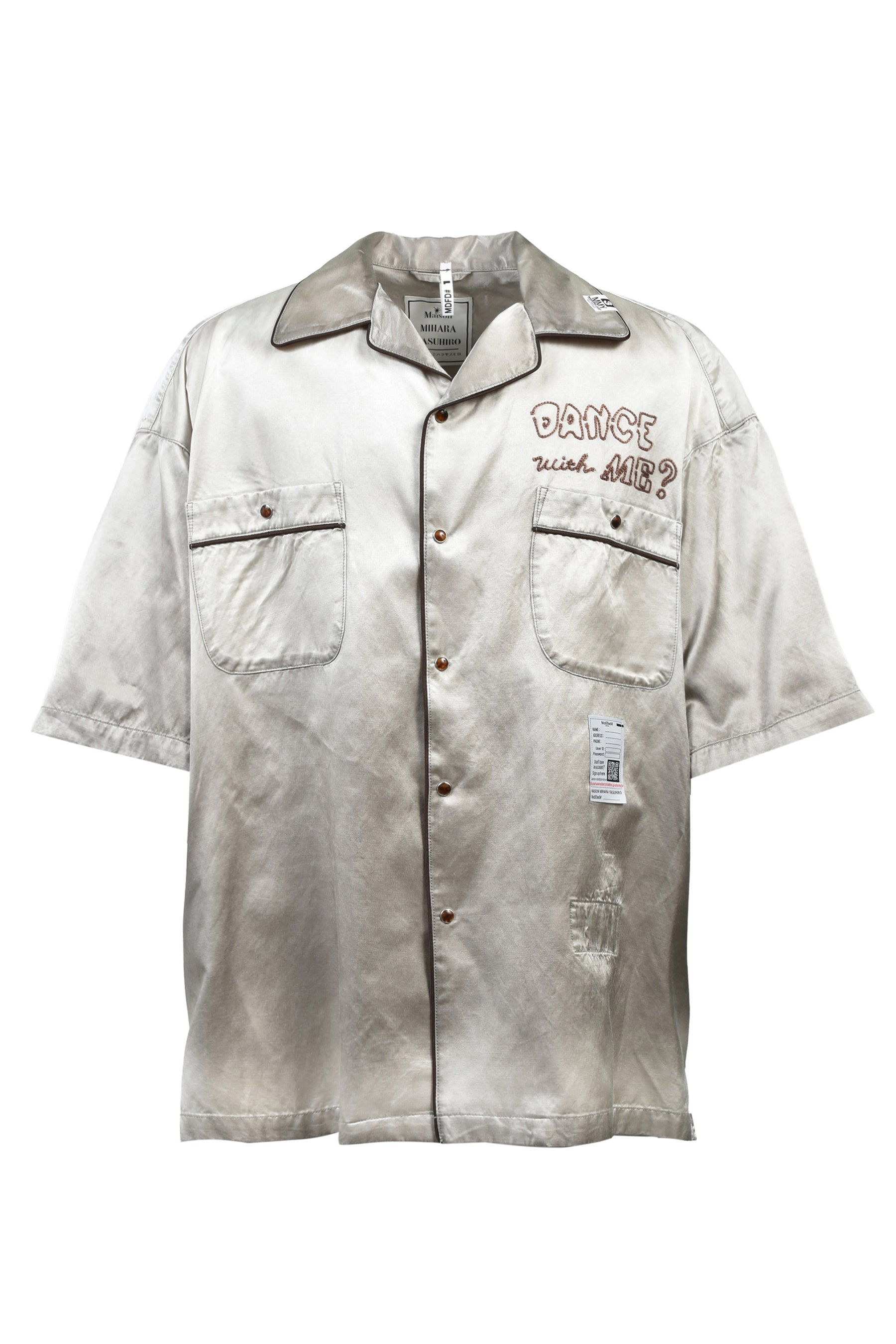 SUN FADE H/S SATIN SHIRTS / BEI