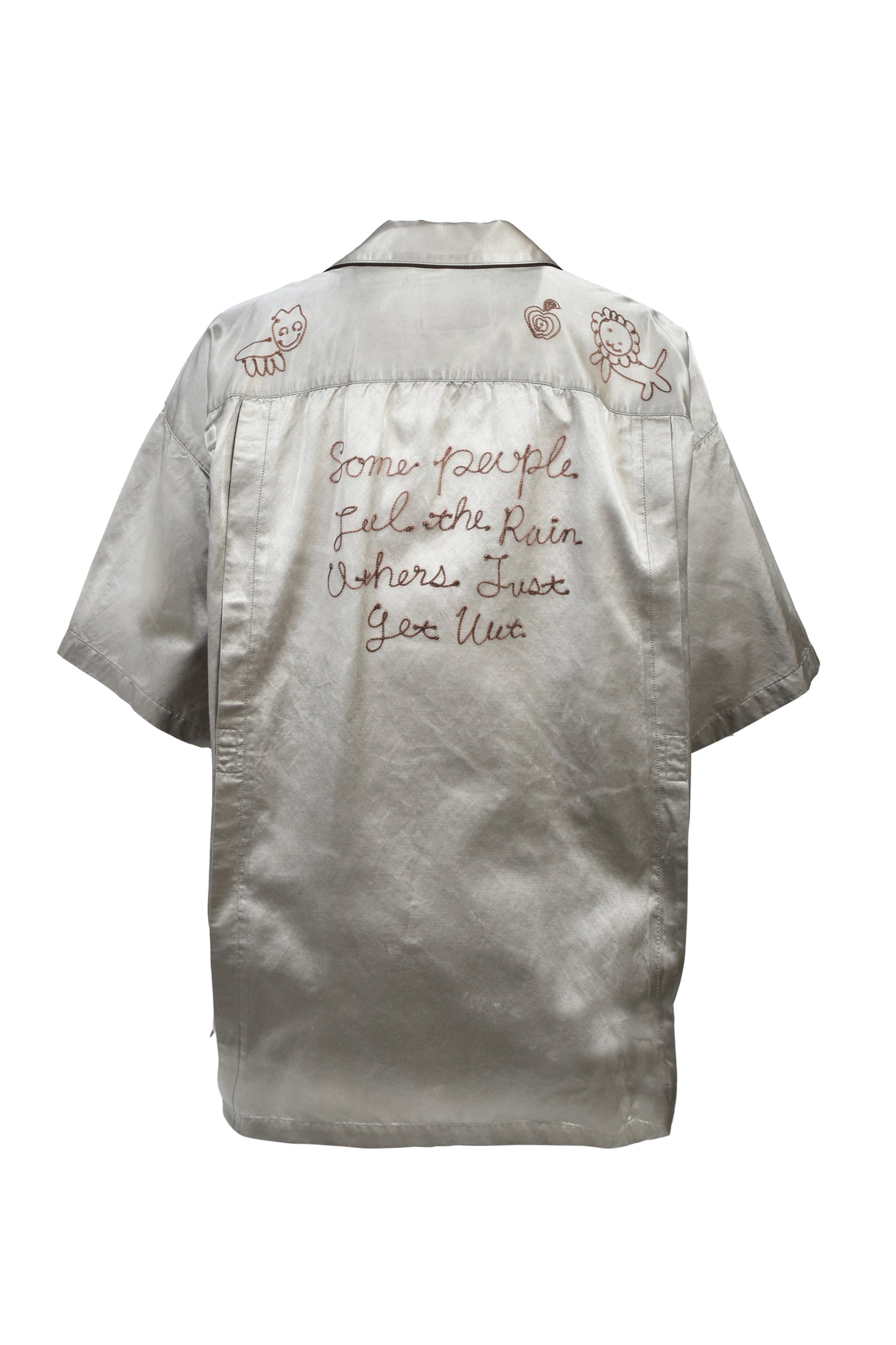 SUN FADE H/S SATIN SHIRTS / BEI