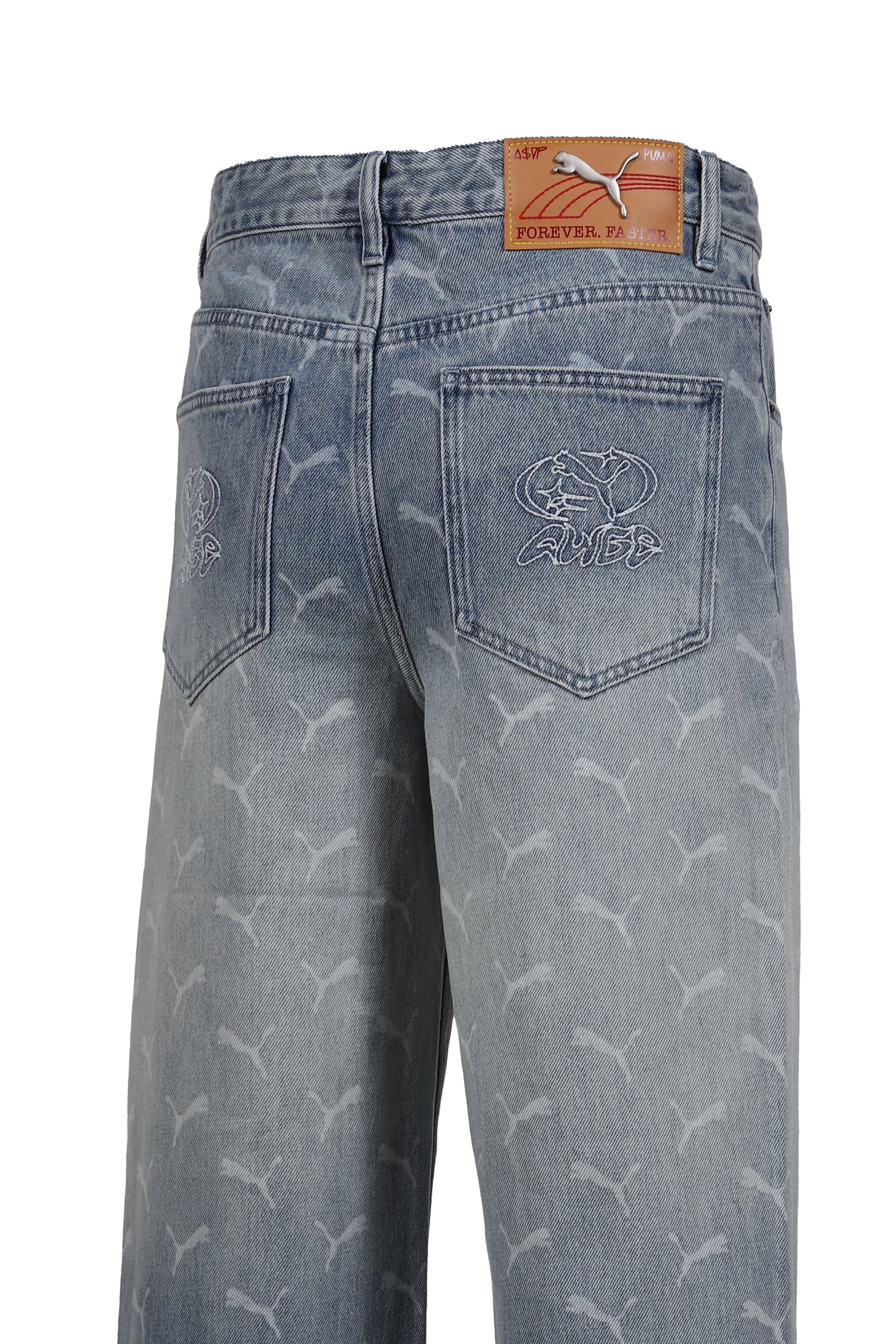 LASER MONOGRAM DENIM / FADED DENIM-AOP