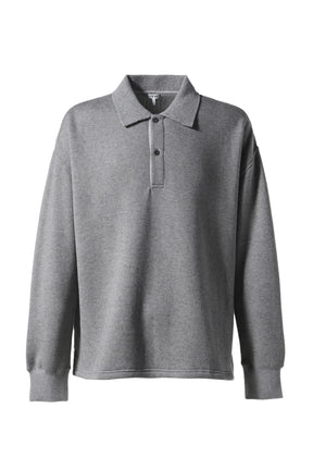 POLO SWEATSHIRT / LEAD GRY