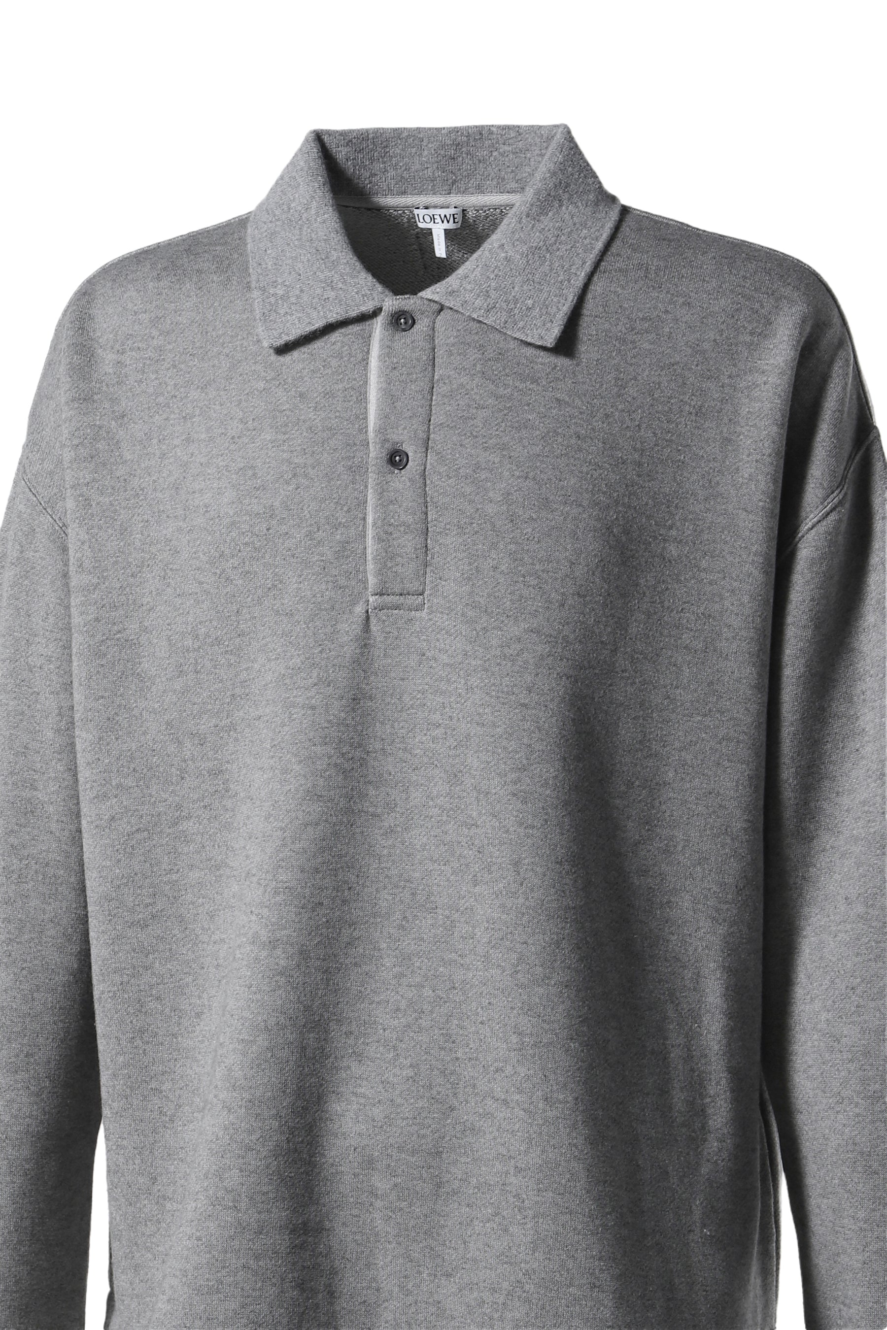 POLO SWEATSHIRT / LEAD GRY