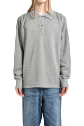 POLO SWEATSHIRT / LEAD GRY