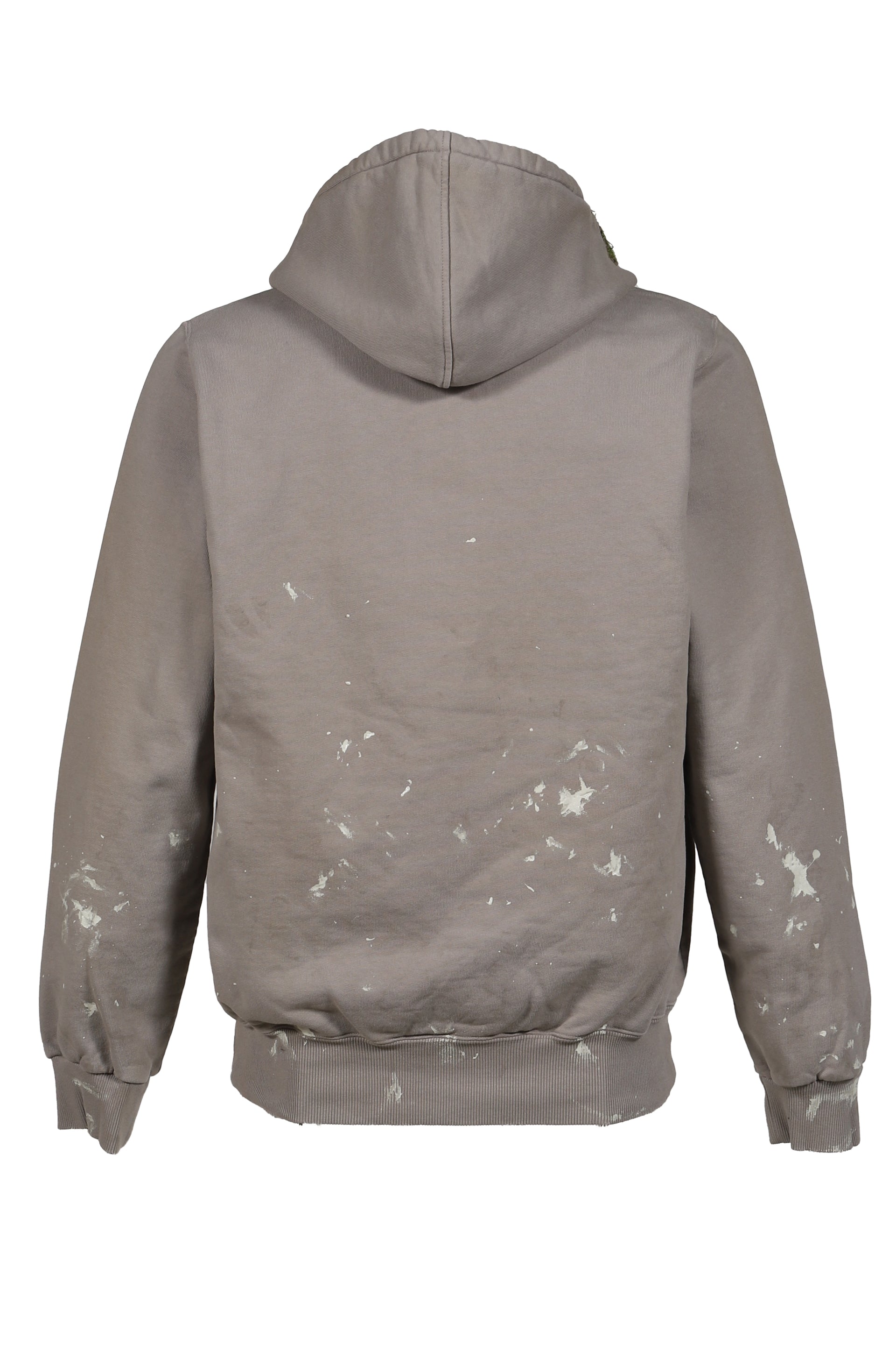 MOSS-GROWN EMBROIDERY HOODIE / GRY