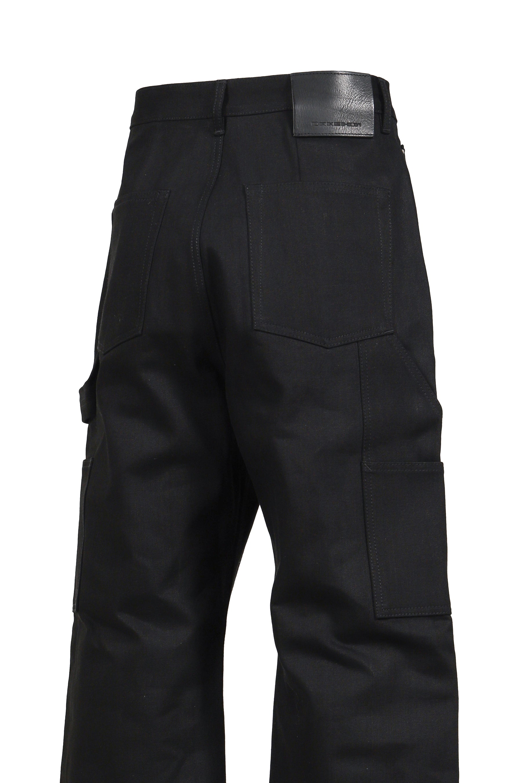 Rick Owens DRKSHDW FW25 STROBE DOUBLE KNEE / BLACK - NUBIAN