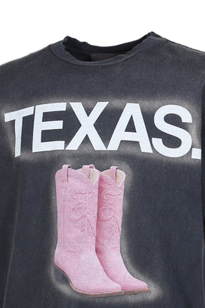 TEXAS T-SHIRTS / BLK