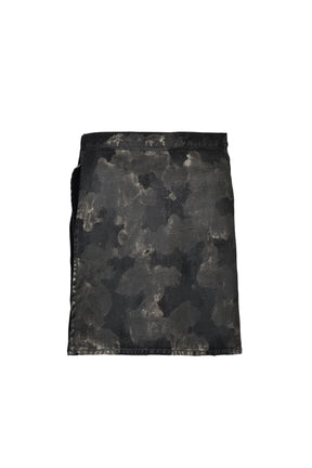 RUSTY WAXED WRAP SKIRT / RUSTY BLK