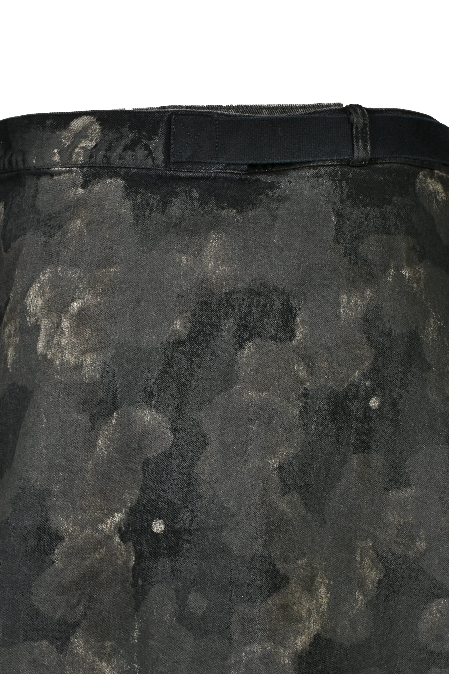 RUSTY WAXED WRAP SKIRT / RUSTY BLK