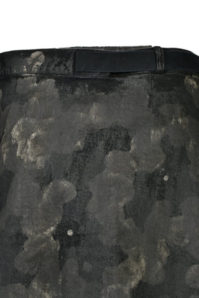 RUSTY WAXED WRAP SKIRT / RUSTY BLK