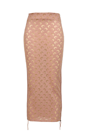 MOON DEVORE SKIRT / LIGHT PNK