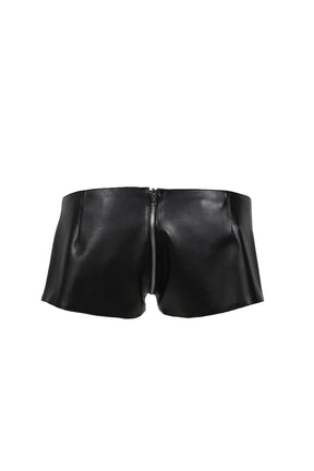 ZIP MICRO SHORTS IN / BLK