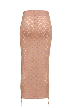 MOON DEVORE SKIRT / LIGHT PNK