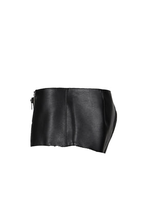 ZIP MICRO SHORTS IN / BLK