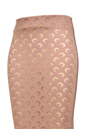 MOON DEVORE SKIRT / LIGHT PNK