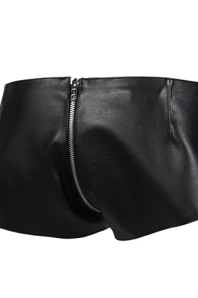 ZIP MICRO SHORTS IN / BLK