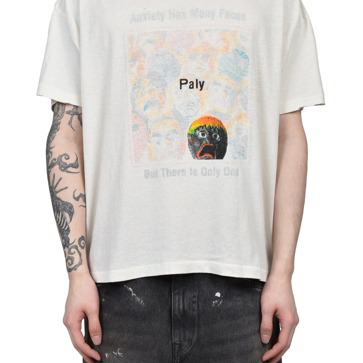 Paly Hollywood パリー ハリウッド SS26 ANXIETY TEE / WHT - NUBIAN