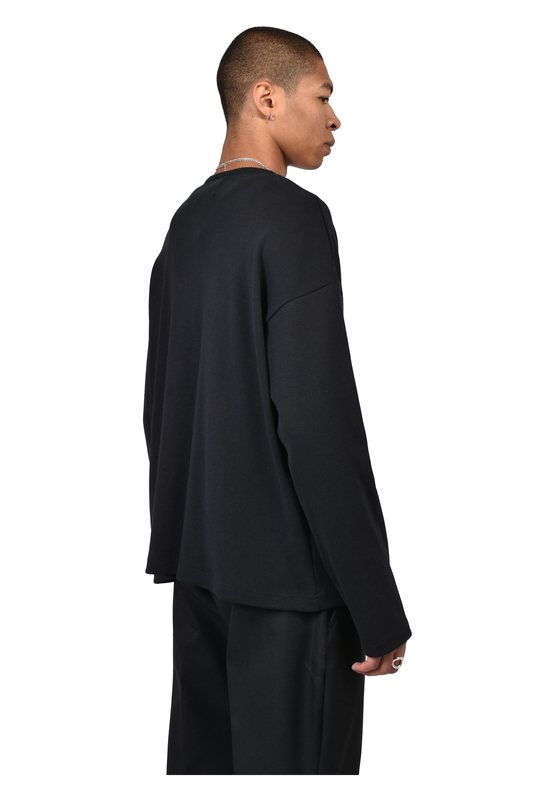 SOFT RIB HENLEY / BLK