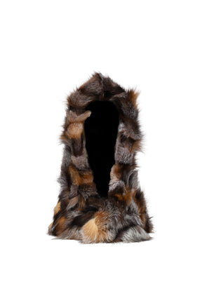 FUR HOOD / CAMEL